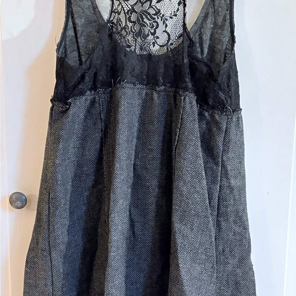 Free People Black Lace Dress
